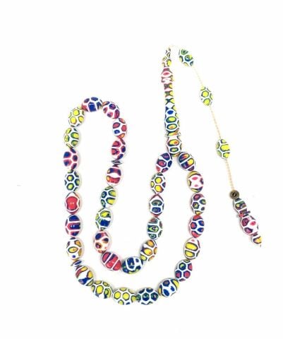 ARİZONA KERTENKELE DESENLİ GALALİT BEYZİ MODEL TESBİH