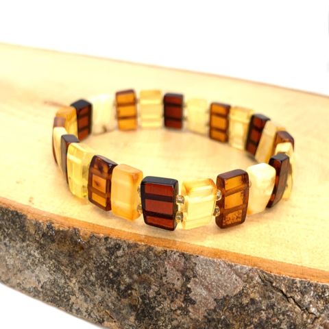 DOĞAL DAMLA KEHRİBAR RENKLİ BİLEKLİK