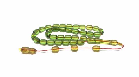 YEŞİL ATEŞ KEHRİBAR KAPSÜL MODEL TESBİH