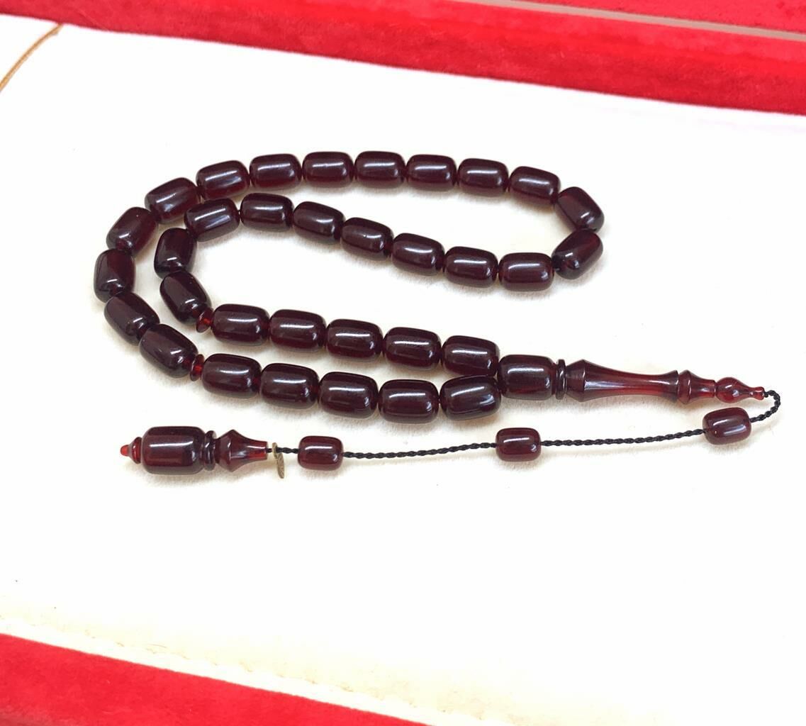 BELÇİKA KATALİN KIRMIZI KAPSÜL MODEL TESBİH