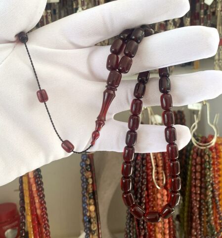 BELÇİKA KATALİN KIRMIZI KAPSÜL MODEL TESBİH