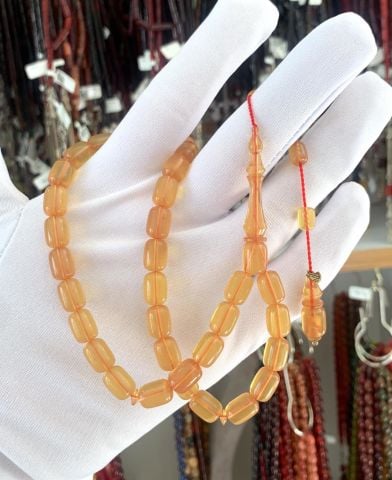 BELÇİKA KATALİN SARI KAPSÜL MODEL TESBİH