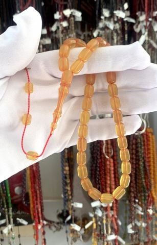 BELÇİKA KATALİN SARI KAPSÜL MODEL TESBİH