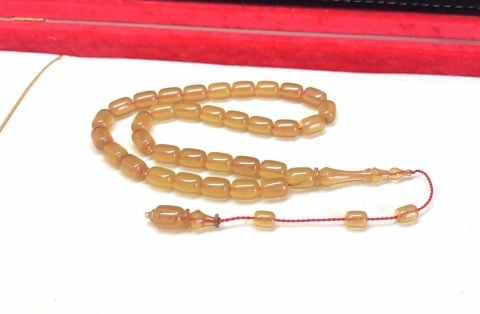 BELÇİKA KATALİN SARI KAPSÜL MODEL TESBİH