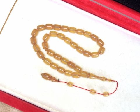 BELÇİKA KATALİN SARI KAPSÜL MODEL TESBİH