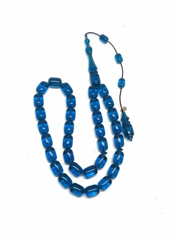 BELÇİKA KATALİN MAVİ NEON KAPSÜL MODEL TESBİH