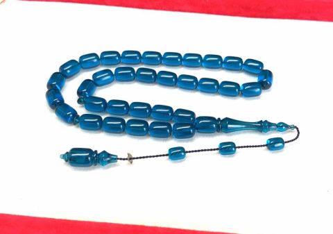 BELÇİKA KATALİN MAVİ NEON KAPSÜL MODEL TESBİH