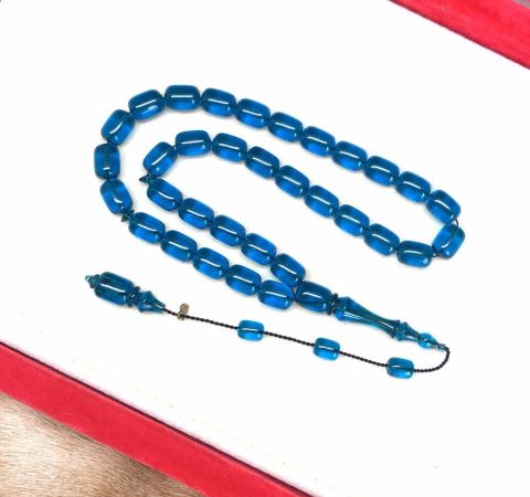 BELÇİKA KATALİN MAVİ NEON KAPSÜL MODEL TESBİH