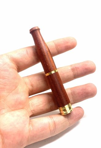 AHŞAP SİGARA AĞIZLIK EL YAPIMI KIRMIZI TONLAR