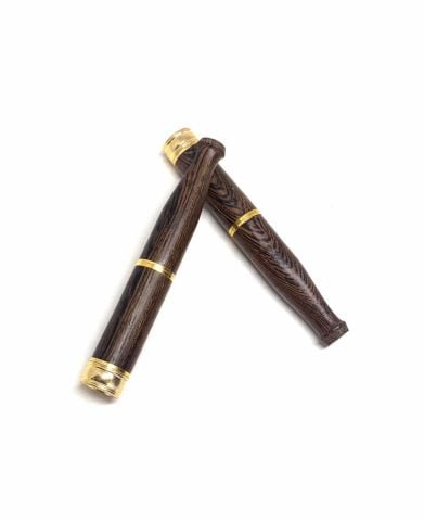 AHŞAP SİGARA AĞIZLIK EL YAPIMI KOYU KAHVERENGİ