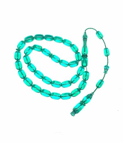 BELÇİKA KATALİN SU YEŞİLİ KAPSÜL MODEL TESBİH