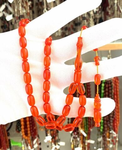 BELÇİKA KATALİN KIRMIZI KAPSÜL MODEL TESBİH