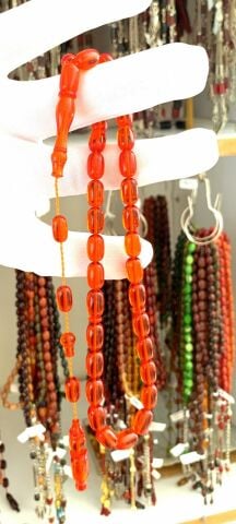 BELÇİKA KATALİN KIRMIZI KAPSÜL MODEL TESBİH