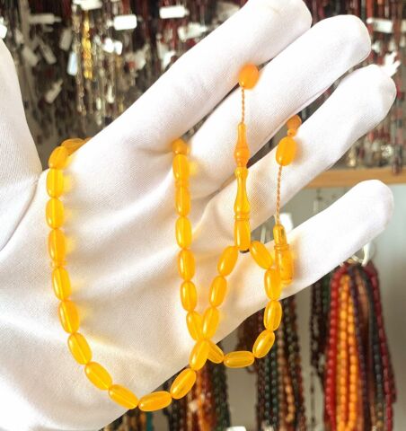 SARI ZAR KEHRİBAR BEYZİ MODEL TESBİH