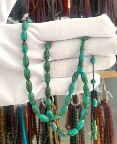 YEŞİL  BEYZİ MODEL KATALİN TESBİH