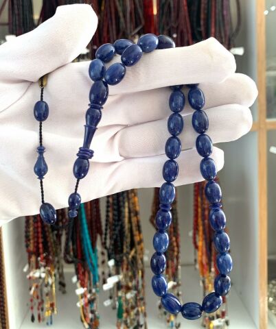 LACİVERT BEYZİ MODEL SIKMA KEHRİBAR