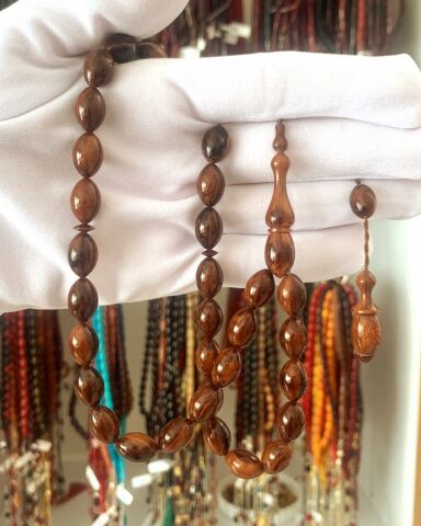 KAHVERENGİ ÇUBUK KATALİN SIKMA KEHRİBAR