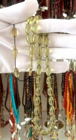 AÇIK YEŞİL BELÇİKA KATALİN BEYZİ MODEL TESBİH