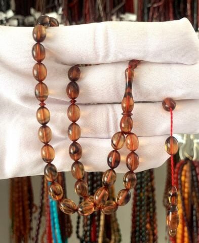 SİYAH AÇIK KAHVERENGİ BEYZİ MODEL ZAR MODEL TESBİH