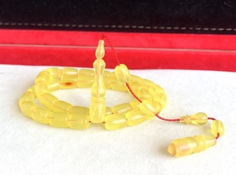 LİMON SARISI KESME OSMANLI BENZETME ZAR MODEL TESBİH