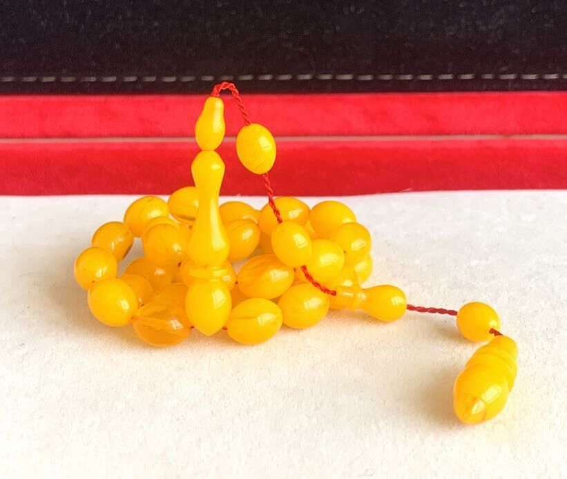 HARDAL RENKLİ BEYZİ MODEL SIKMA KEHRİBAR TESBİH