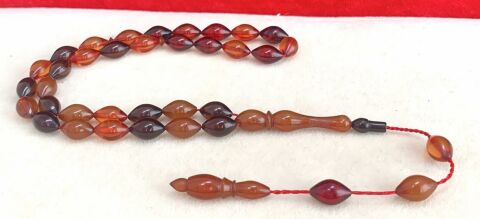 KARIŞIK RENK BEYZİ MODEL SIKMA KEHRİBAR TESBİH