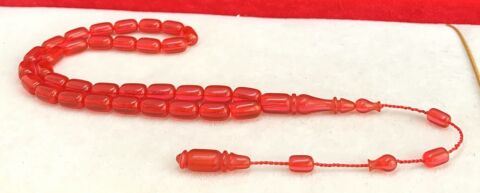 KIRMIZI KAPSÜL MODEL ATEŞ KEHRİBAR TESBİH