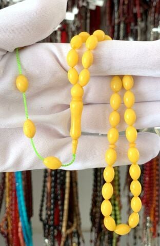 SARI BEYZİ MODEL SIKMA KEHRİBAR