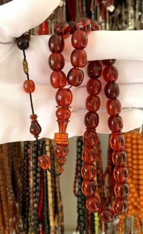 ZAR KEHRİBAR BEYZİ MODEL ÇUBUK TESBİH