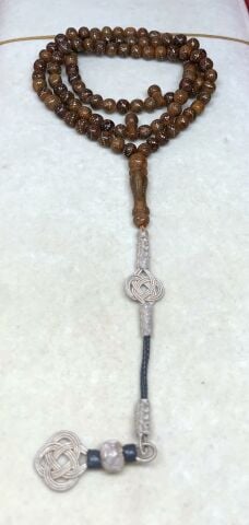 KUKA GÜMÜŞ İŞLEMELİ 99 LU TESBİH