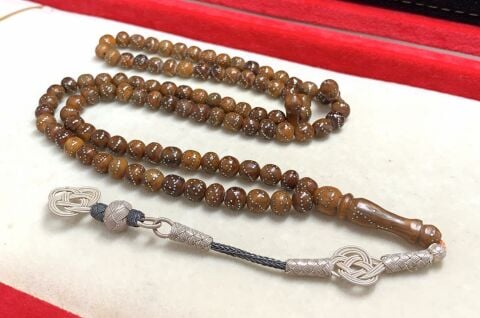 KUKA GÜMÜŞ İŞLEMELİ 99 LU TESBİH