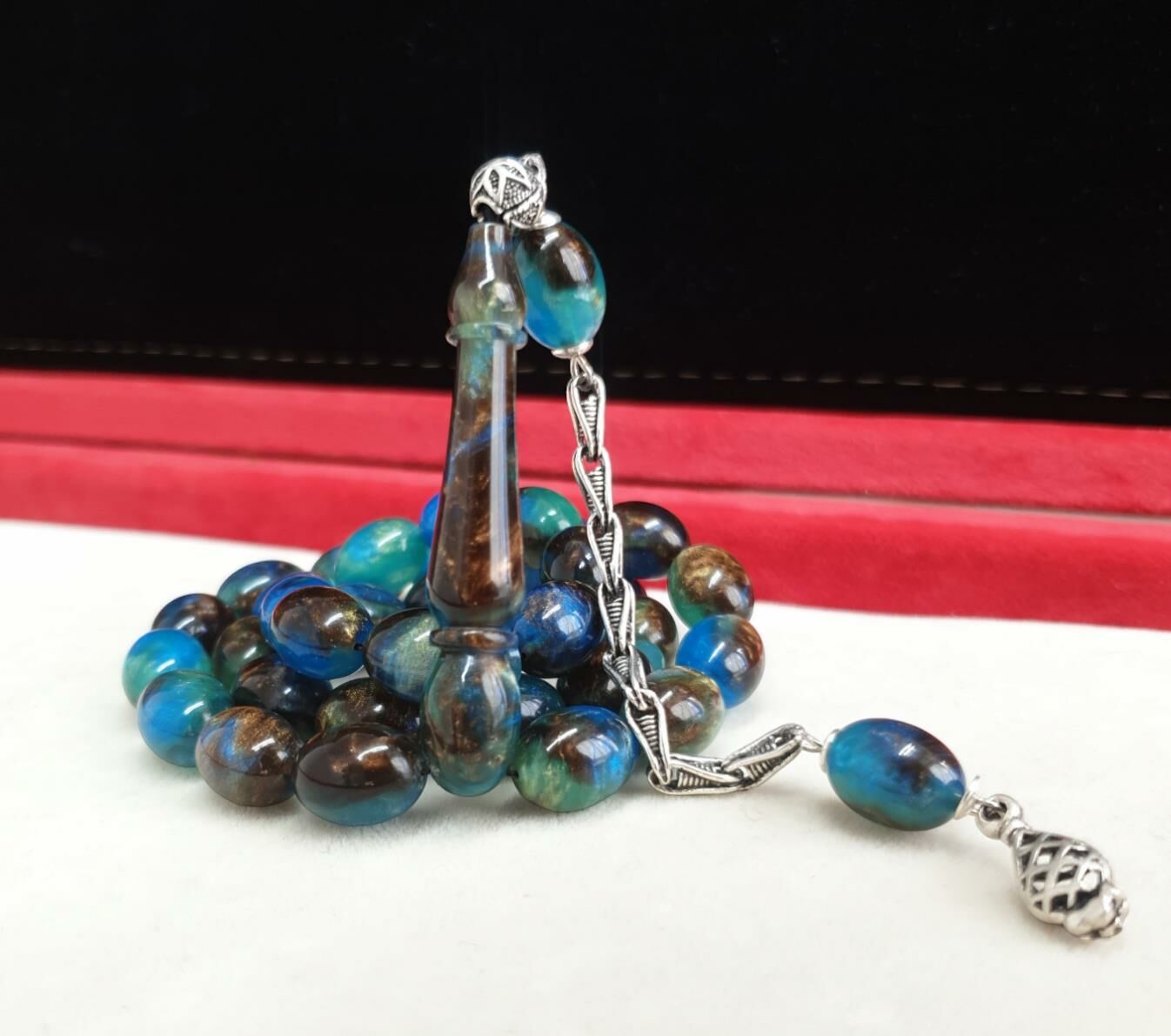 BEYZİ MODEL COLORİST SIKMA  KEHRİBAR  TESBİH