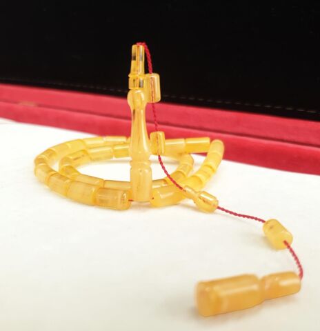 ORİJİNAL ÇUBUK SIKMA  KAPSÜL MODEL KEHRİBAR TESBİH