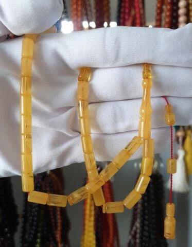 ORİJİNAL ÇUBUK SIKMA  KAPSÜL MODEL KEHRİBAR TESBİH