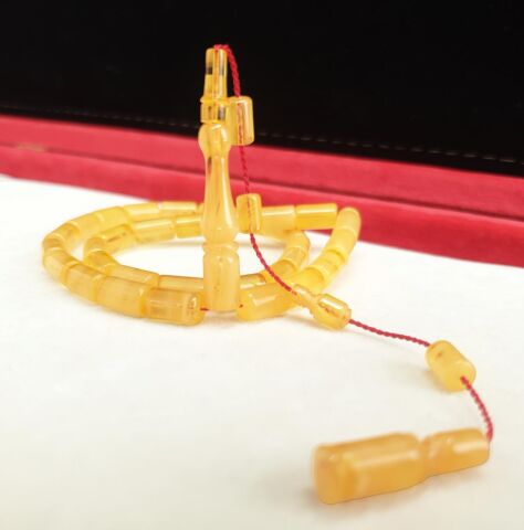 ORİJİNAL ÇUBUK SIKMA  KAPSÜL MODEL KEHRİBAR TESBİH