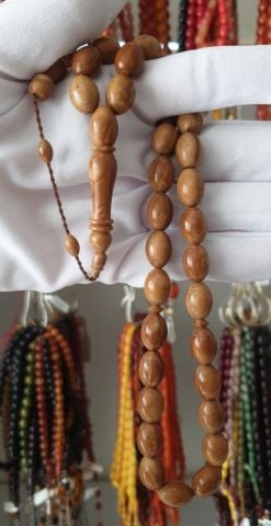 KAHVERENGİ KUKA BEYZİ MODEL TESBİH