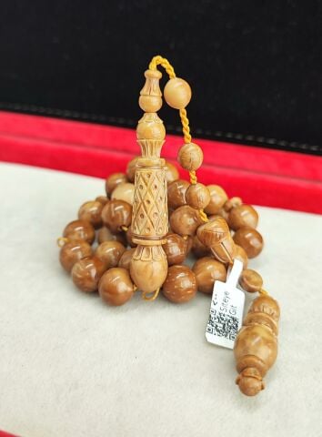 KAHVERENGİ İMAME İŞLEMELİ  KUKA TESBİH