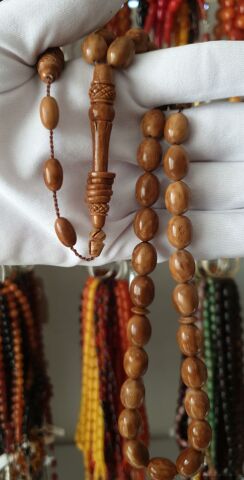 KAHVERENGİ KUKA İMAME İŞÇİLİKLİ TESBİH