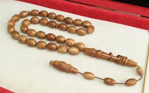 KAHVERENGİ KUKA İMAME İŞÇİLİKLİ TESBİH