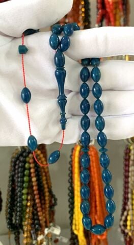 ESKİ KATALİN MAVİ BEYZİ   MODEL TESBİH