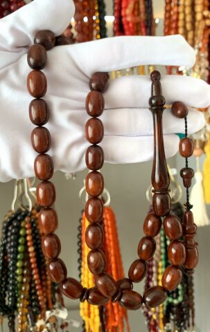 KAHVERENGİ YILAN AĞACLI DEV BOY TESBİH