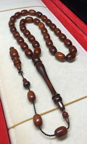 KAHVERENGİ YILAN AĞACLI DEV BOY TESBİH