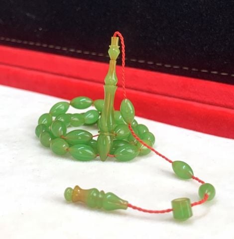 ESKİ  KATALİN  AÇIK YEŞİL   TESBİH