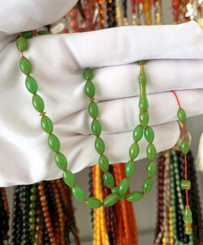 ESKİ  KATALİN  AÇIK YEŞİL   TESBİH