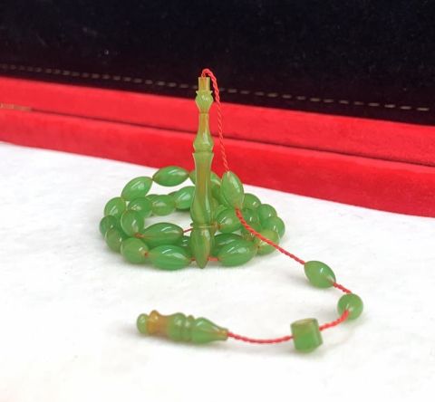 ESKİ  KATALİN  AÇIK YEŞİL   TESBİH