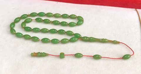 ESKİ  KATALİN  AÇIK YEŞİL   TESBİH