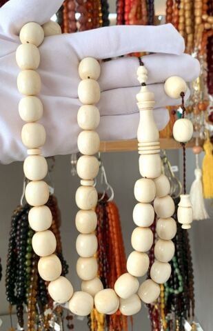 BEYAZ FİLDİŞİ DEV BOY TESBİH