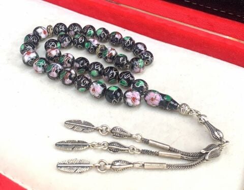 ANTİKA MİNELİ FRANSIZ ESKİ İŞÇİLİK TESBİH