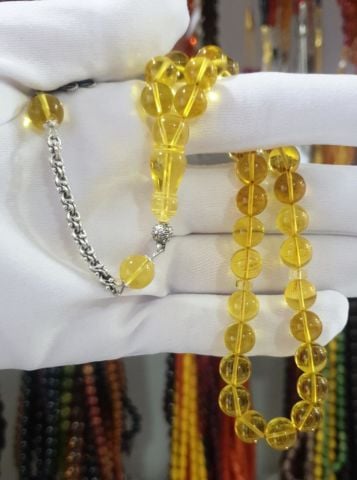 DAMLA  KÜRE  EL  BOY  KEHRİBAR  TESBİH