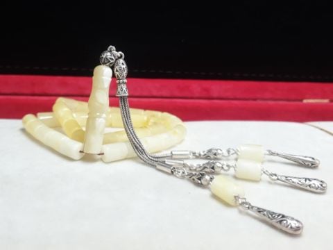 DAMLA SARI KESME MODEL KEHRİBAR TESBİH